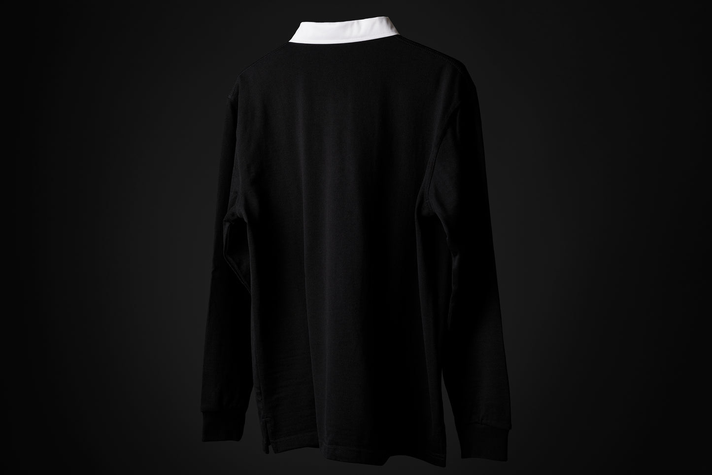 Rear view of the Heritage rugby shirt